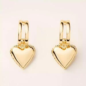 NWT Kate Spade x Target ~ Gold Balloon Heart Drop Earrings ~ Fast Ship